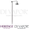 Heritage Fixed Kit with Rose Shower Spares