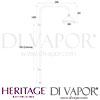 Heritage Shower Deluxe Fixed Kit Rose Spare Parts Drawing