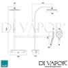 VADO Strata Showering Column Dimensions