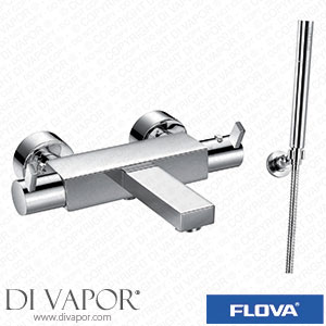 Flova STTHWMBSM Str8 Thermostatic Wall Mounted Bath and Shower Mixer with Hand Shower Set Spare Parts