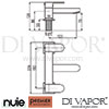 Premier Nuie Series S Bath Shower Mixer Dimension