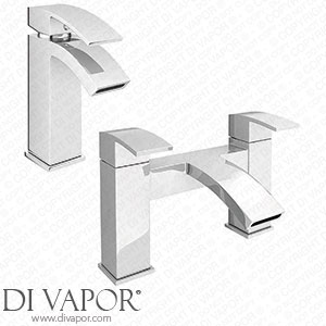 Victorian Plumbing Summit Modern Tap Package (Bath + Basin Tap) - SUMPK Spare Parts