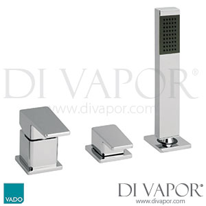 VADO SYN-132/NS-C/P Synergie 3 Hole Bath Shower Mixer Single Lever Deck Mounted Spare Parts
