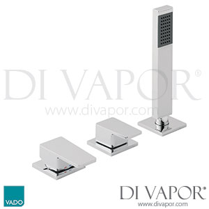 VADO SYN-232NS-CP Synergie 3 Hole Bath Shower Mixer Single Lever Deck Mounted Spare Parts