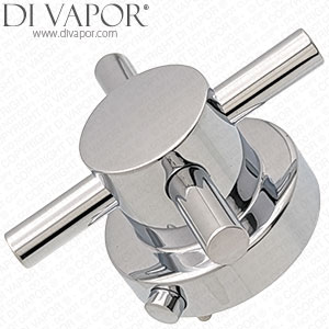 Temperature Control Used on Same Valve as Victorian Plumbing T8562-02 Thermostatic Cartridge - Compatible Spare - Cross - Chrome
