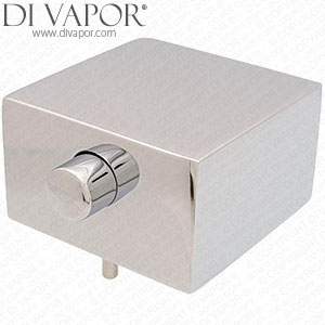 T8564-02 Square Thermostatic Shower Valve Temperature Handle - Round Internal - Chrome