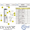 Ideal Standard T9371AA Spare Tech Diagram