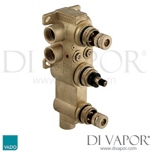 VADO TAB-028/3-CONC Shower Valve Body Shower Valve with All-flow Function Spare Parts
