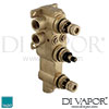 VADO Shower Valve Body Shower Valve with All-flow Function Spare Parts