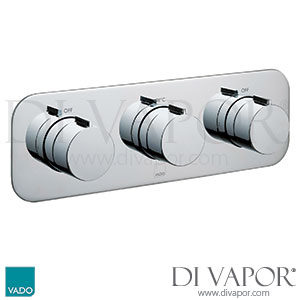 VADO TAB-128/2-H-ALT-C/P Tablet Altitude Horizontal Concealed 2 Outlet, 3 Handle Shower Spare Parts