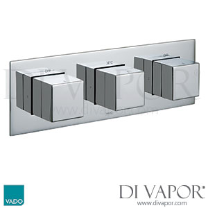 VADO Tablet Notion Horizontal Concealed 2 Outlet 3 Handle Shower Valve Spare Parts