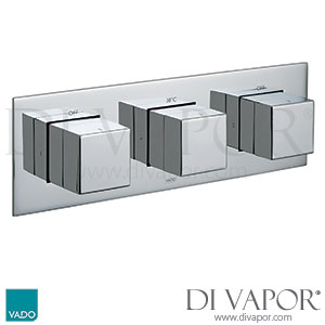 VADO Trim Kit Tablet Notion Horizontal Concealed 2 Outlet 3 Shower Spare Parts