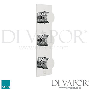 VADO TAB-128/2-OMI-C/P Tablet Omika 2 Outlet 3 Handle Concealed Thermostatic Valve Vertical Shower Spare Parts