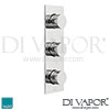 VADO Tablet Omika 2 Outlet 3 Handle Concealed Valve Vertical Shower Spare Parts