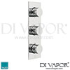 VADO Trim Kit Tablet Omika Vertical Concealed 2 Outlet 3 Handle Spare Parts