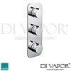 VADO Tablet Altitude Vertical Concealed 3 Outlet 3 Handle Shower Spare Parts