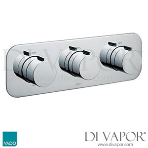 VADO TAB-128/3-H-ALT-TRIM Trim Kit Tablet Altitude Horizontal Concealed Shower Spare Parts