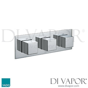 VADO Tablet Notion Horizontal Concealed 3 Outlet 3 Handle Shower Spare Parts