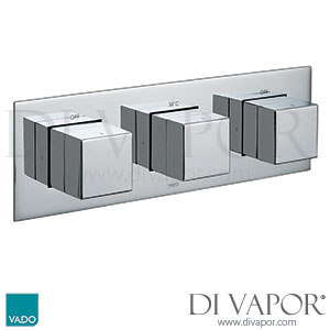 VADO TAB-128/3-H-NOT-TRIM Trim Kit Tablet Notion Horizontal Concealed Shower Valve Spare Parts