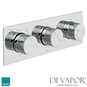VADO TAB-128/3-H-OMI-C/P Tablet Omika 3 Outlet 3 Handle Concealed Thermostatic Shower Valve Spare Parts