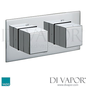 VADO TAB-148-H-NOT-TRIM Trim Kit Tablet Notion Horizontal 1 Outlet, 2 Handle Shower Valve Spare Parts