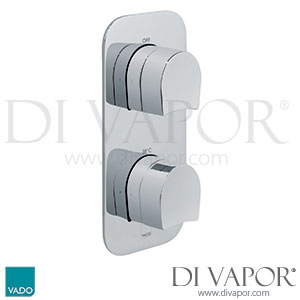 VADO TAB-148-KOV-C/P Tablet Kovera 1 Outlet 2 Handle Concealed Shower Valve Vertical Shower Spare Parts