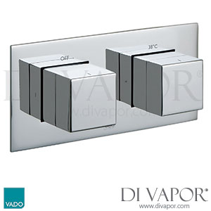 VADO TAB-148/2-H-NOT-C/P Tablet Notion Horizontal 2 Outlet, 2 Handle Shower Spare Parts