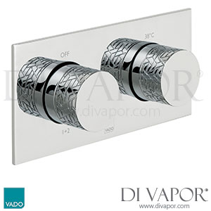 VADO TAB-148/2-H-OMI-C/P Tablet Omika 2 Outlet 2 Handle Concealed Thermostatic Valve Spare Parts