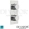 VADO Tablet Omika 2 Outlet 2 Handle Concealed Valve Shower Spare Parts