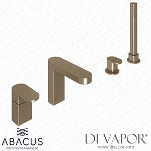 Abacus TBTS-057-3204 Ki Brushed Nickel 4 Hole Bath Shower Mixer Tap Spare Parts
