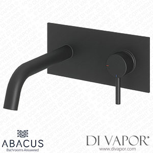 Abacus TBTS-345-1602 Iso Matt Black Wall Mounted Basin Mixer Tap Spare Parts