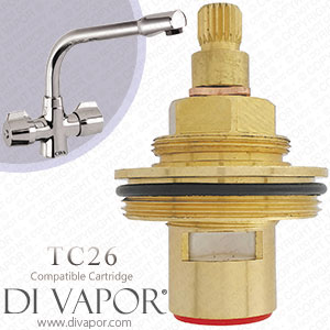 CDA TC26 Hot Cartridge with Collar Adapter Compatible Spare TC26HTC