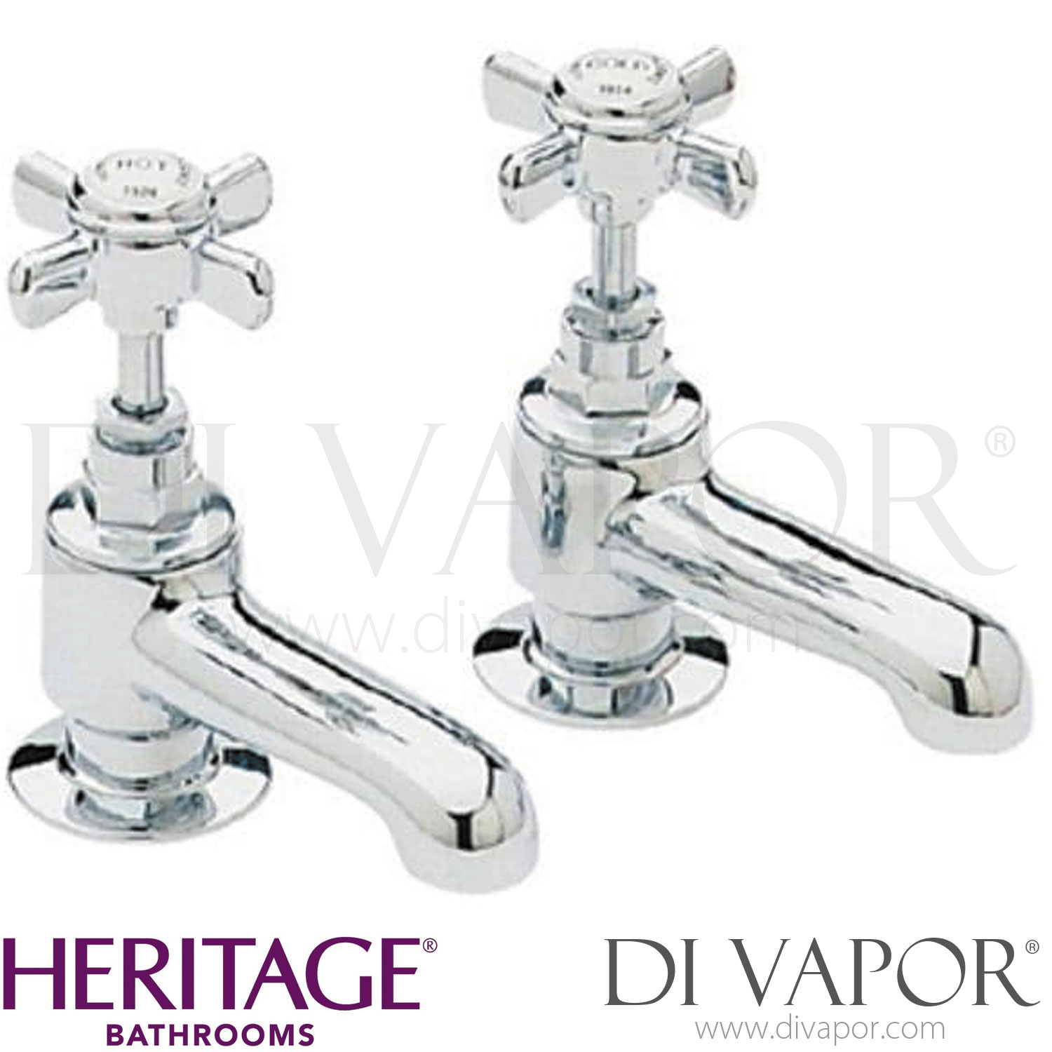 Heritage TDCC01 Dawlish Chrome Bath Pillar Taps 09/01/14 Spare Parts