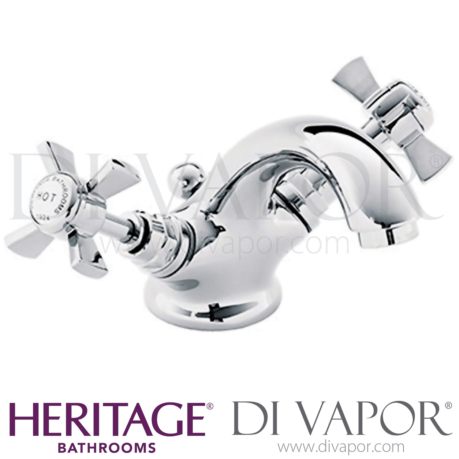 Heritage TDCC04 Dawlish 1 Taphole Basin Mixer Bathroom Tap Spare Parts