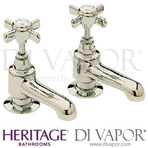 Heritage TDCG01 Dawlish Bath Pillar Taps - Vintage Gold - Spare Parts