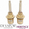 Heritage Bathrooms Dawlish Gold Bath Tap Cartridge - TDCG7726 (Pair)