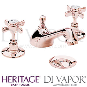 Heritage TDCRG06 Dawlish 3 Tap Hole Basin Mixer - Rose Gold - Spare Parts
