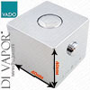 Vado TE-1/TEMP-C-C/P Chrome Square Temperature Control Handle | For 9.6mm / 24 Spline Spindle Heads