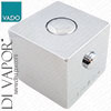 Vado TE-1/TEMP-C-C/P Chrome Square Temperature Control Handle | For 9.6mm / 24 Spline Spindle Heads