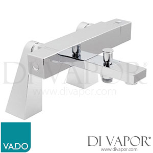 VADO TE-131T-C/P TÉ 2 Hole Thermostatic Bath Shower Mixer Pillar Mounted Spare Parts