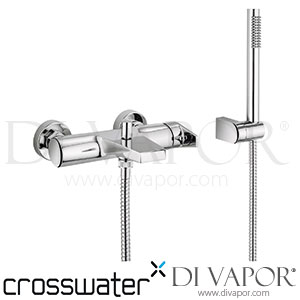 Crosswater TE321WNC Tempo Wall Mounted Bath Shower Mixer with Kit Spare Parts