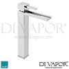 VADO Mono Basin Tap Mixer Single Lever without Clic-clac Waste Spare Parts