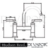 Hudson Reed Tec Bath Tap Filler With Swivel Spout Dimension