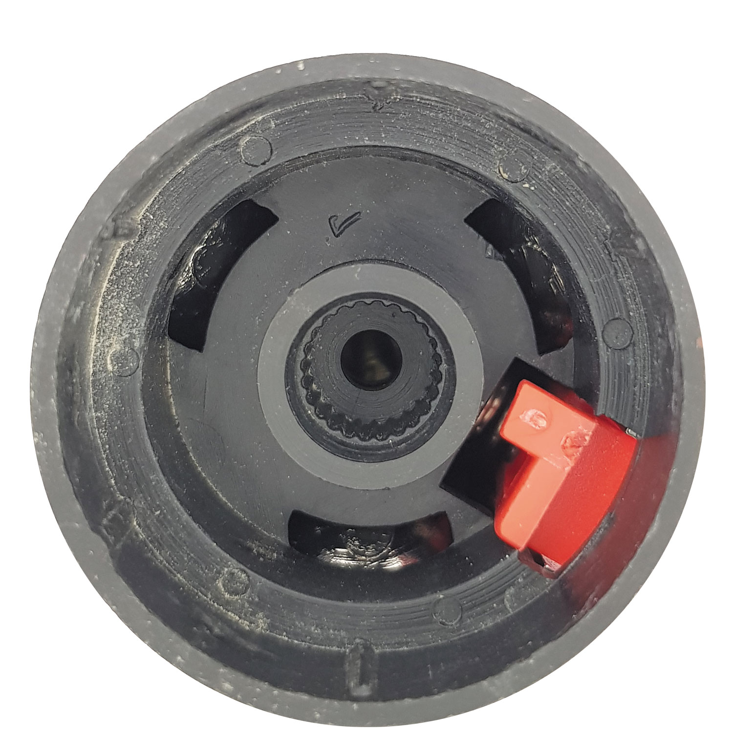 Shower Temperature Control Handle Knob for 24 Tooth / 9.5mm Thermostatic Cartridge Spindles Used in Shower Mixers and Bars
