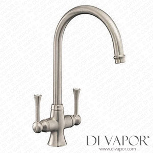 Better Bathrooms TES1BF Rangemaster Brushed Nickel Twin Lever Kitchen Tap - Estuary Spare Parts