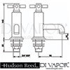 Hudson Reed Tec Crosshead Bath Taps Dimension