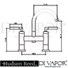 Hudson Reed Tec Bath Tap Filler With Swivel Spout Dimension
