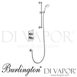 Burlington TF1H MED Trent Thermostatic Single Outlet Concealed Shower Valve with Rail, Hose and Handset Spare Parts