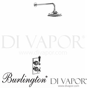 Burlington TF1S BLA+V17 | TF1S_V17_BLA Trent Thermostatic Single Function Brass Valve Shower Spare Parts