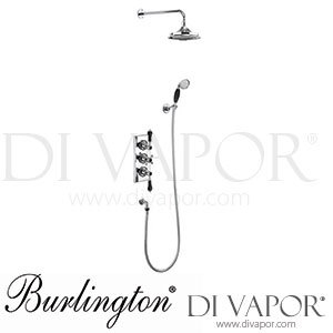 Burlington TF3S BLA V16 | TF3S+V16 Trent Thermostatic Dual Outlet Concealed Shower Valve Spare Parts